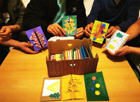 Fotografija 1 - ročno izdelane voščilnice